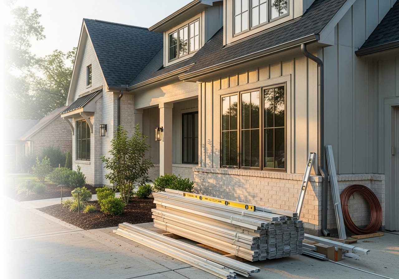 Newly renovated two-story home with updated siding, new windows, and modern landscaping in Southlake