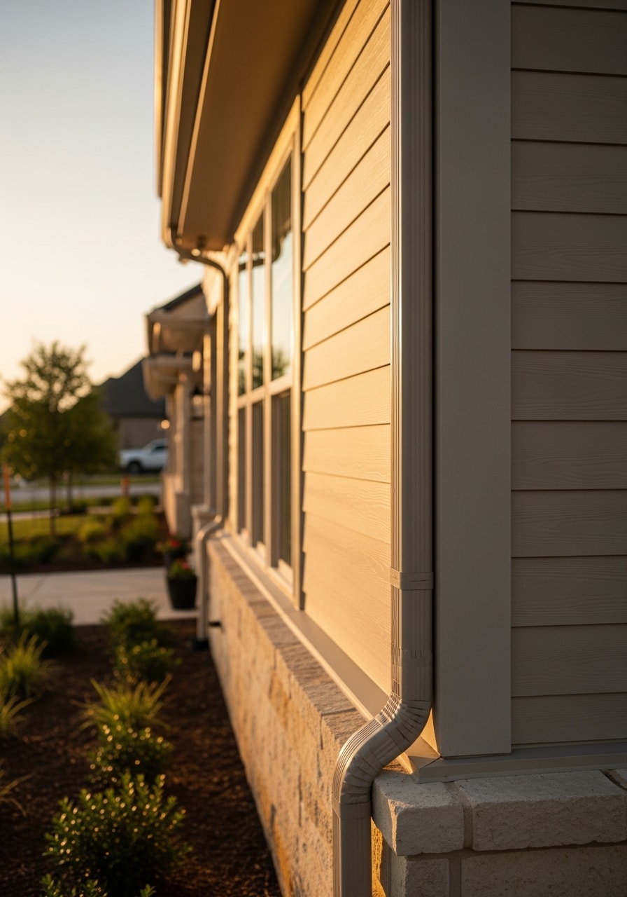 Detail of professional home improvement work on a Flower Mound property, showing quality craftsmanship and attention to premium finishes.