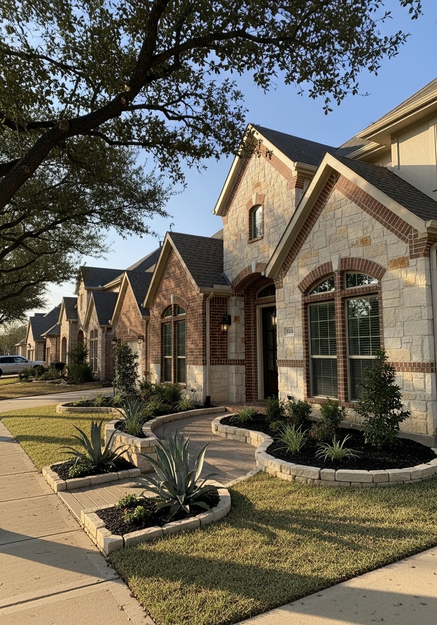 Professional home improvement work on a Lewisville property, demonstrating quality craftsmanship across different home types and styles.